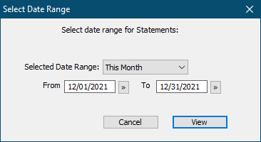 Statement Date Range