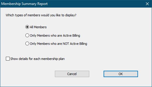 Member Summary Report Job