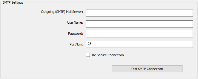 SMTP Settings