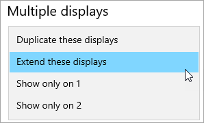 Multiple Displays Setup